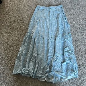 Blue maxi skirt